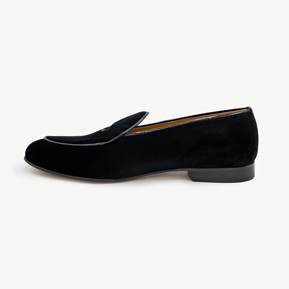 Men's Black Velvet Milano Loafer – Del Toro Shoes