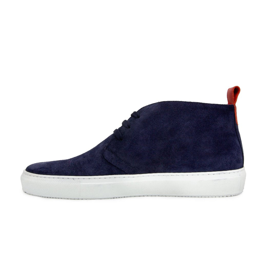 Men's Navy Suede Chukka Sneaker