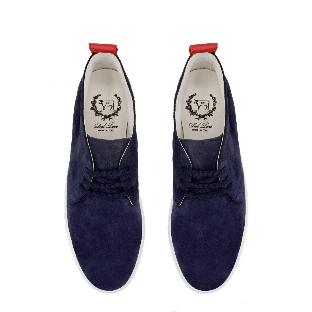 Men's Navy Suede Chukka Sneaker