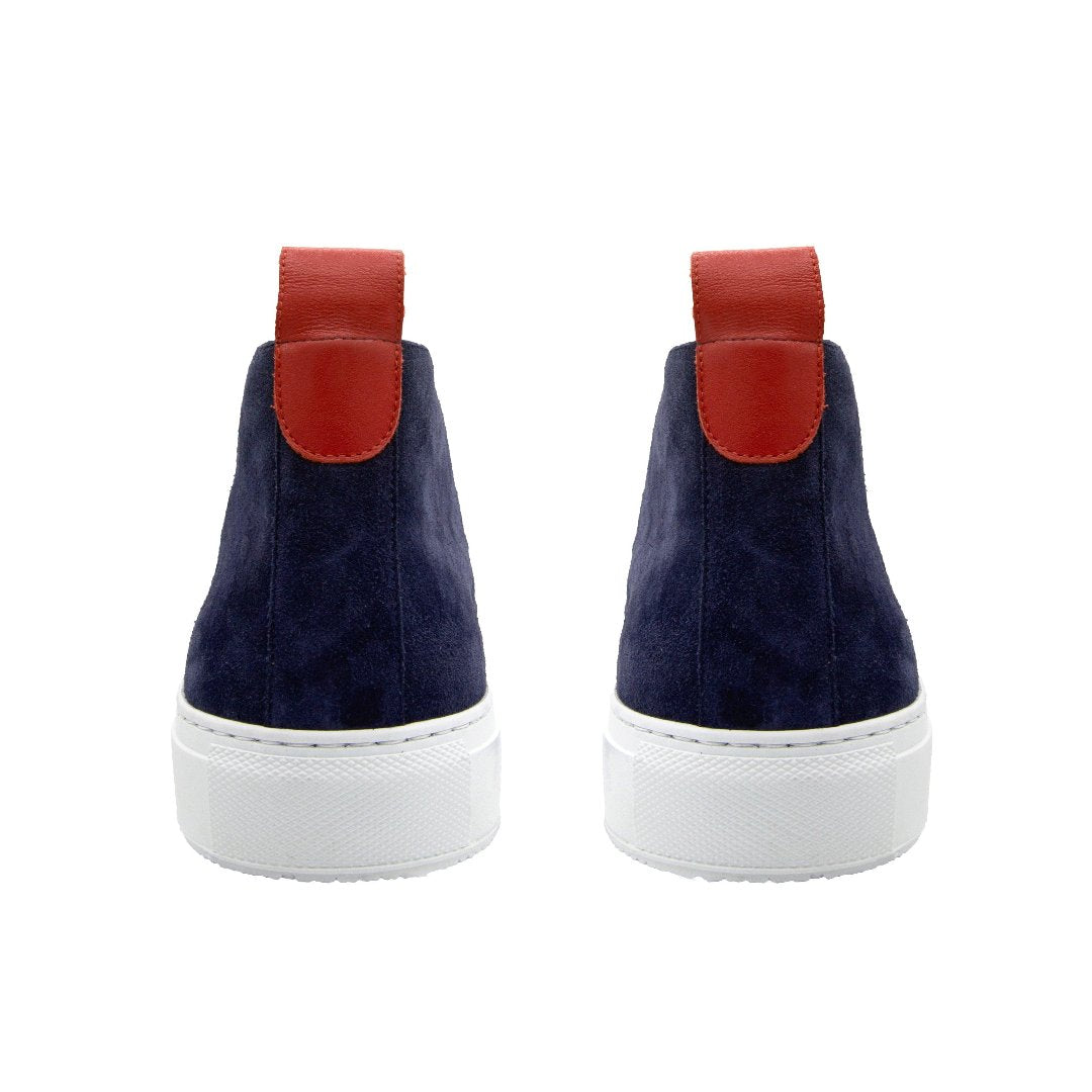 Men's Navy Suede Chukka Sneaker