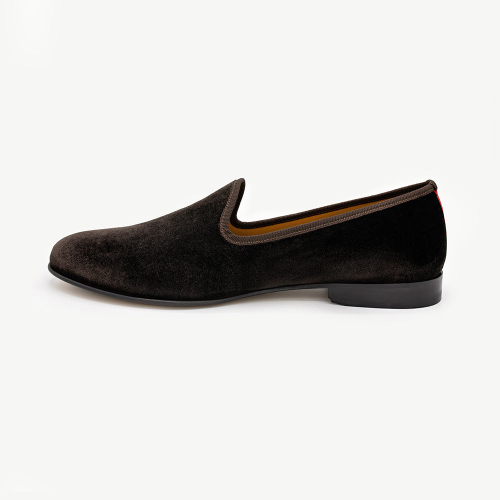 Men's Brown Velvet Slipper II – Del Toro Shoes