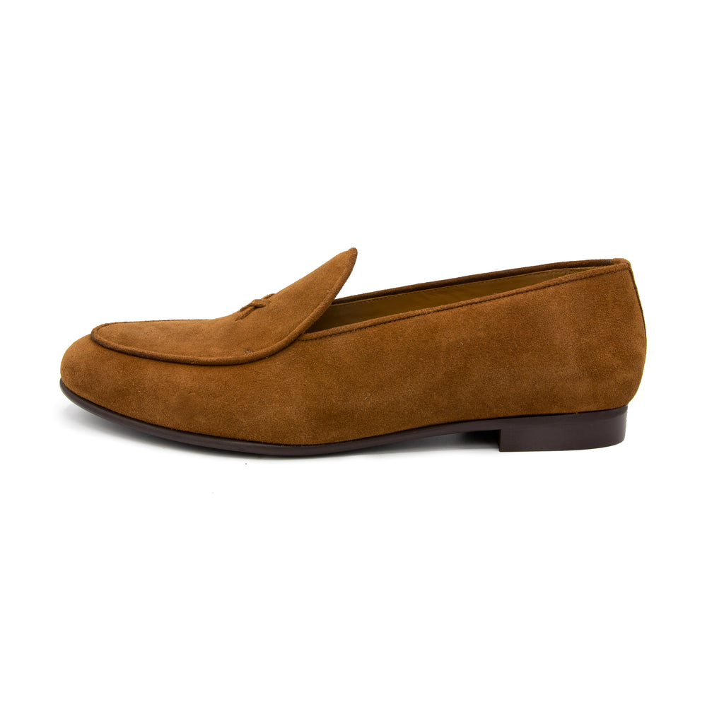 Men's Cognac Suede Milano Loafer – Del Toro Shoes