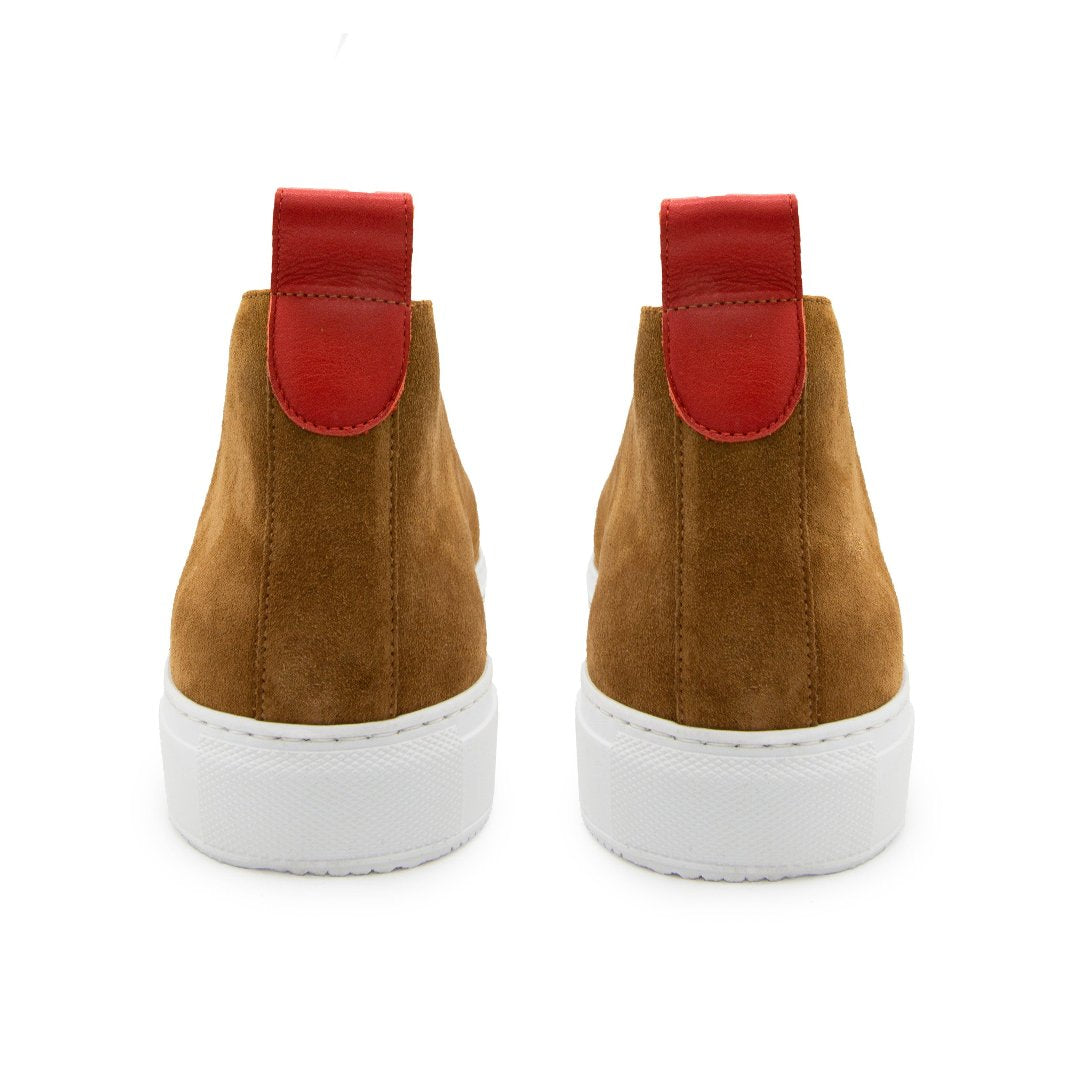 Men's Cognac Suede Chukka Sneaker