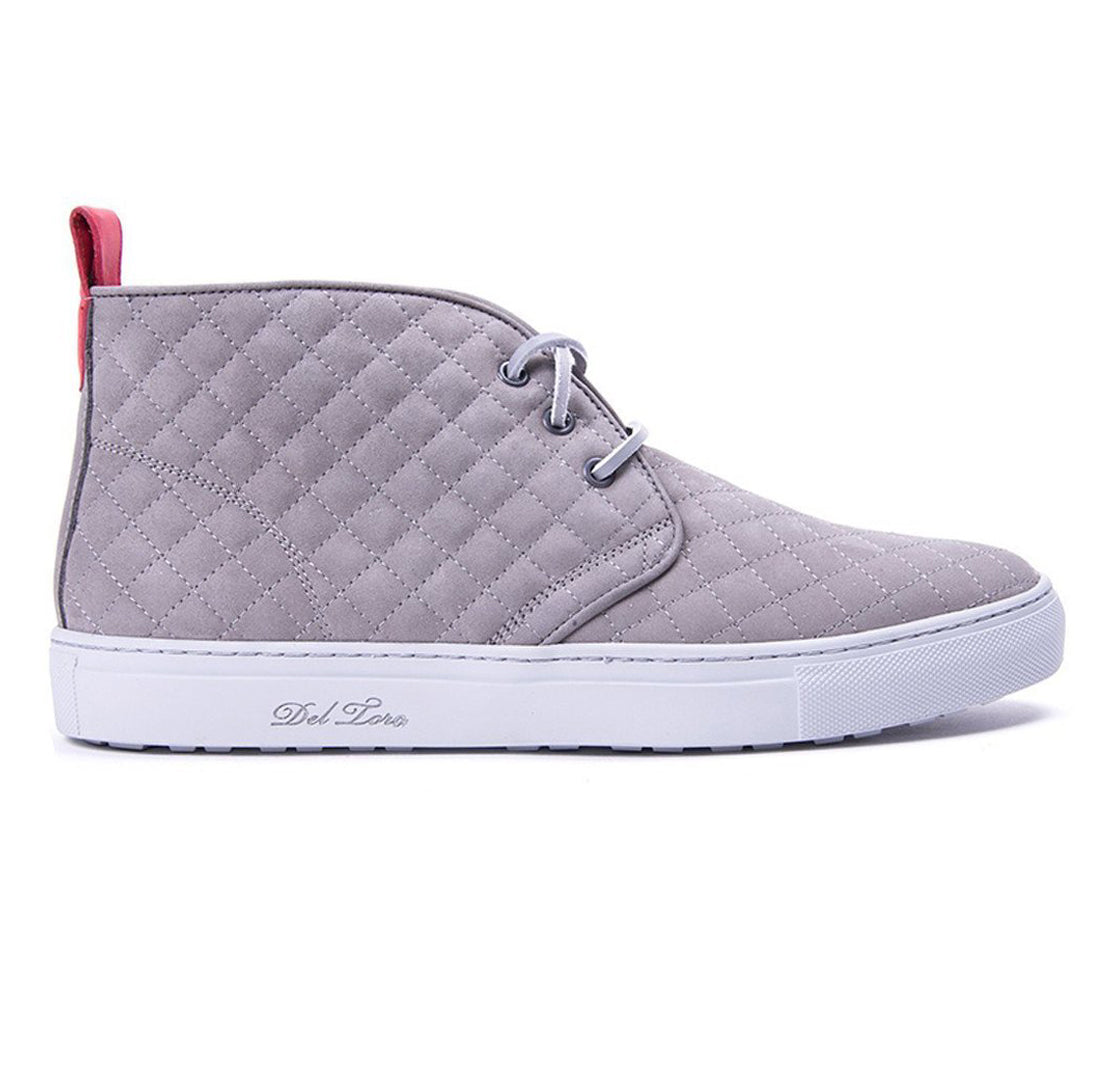 Men's Light Grey Quilted Chukka Sneaker