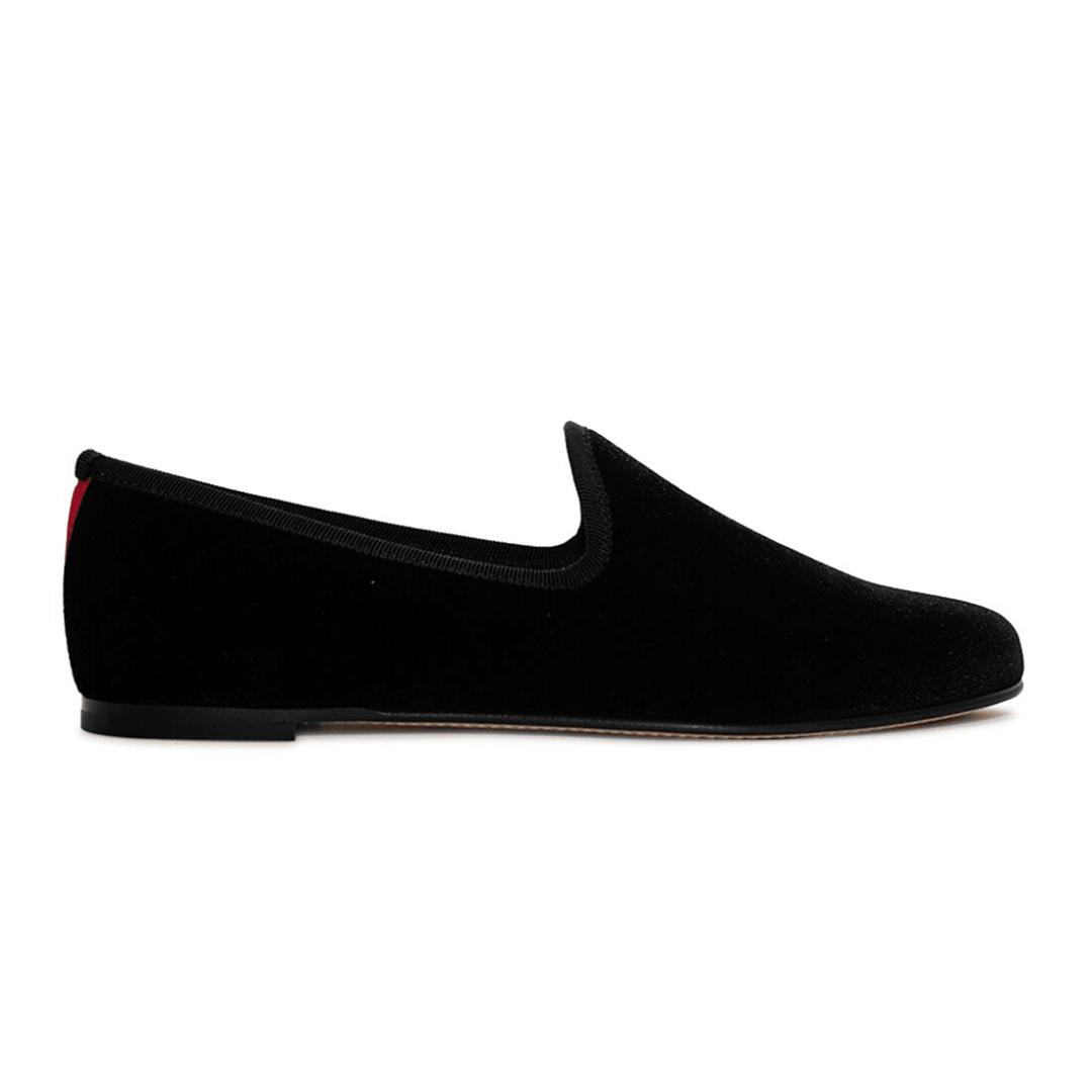 Women's Black Velvet Slipper II