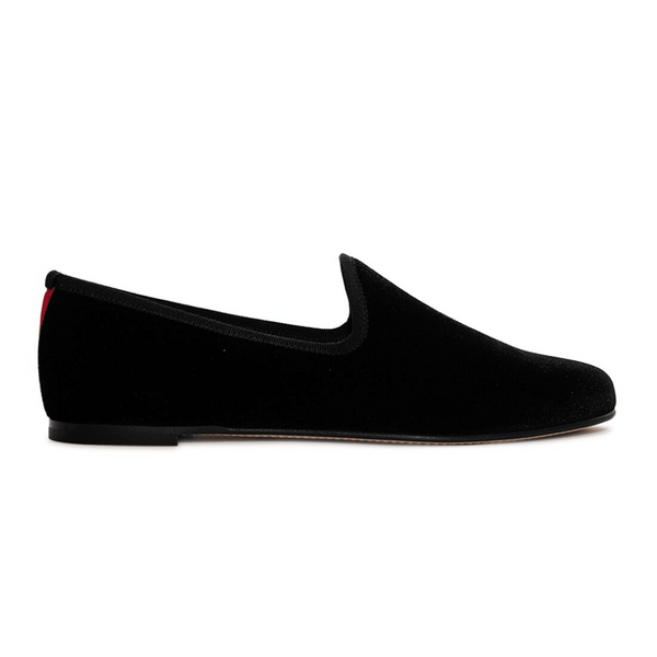 Del toro 2025 black velvet slipper