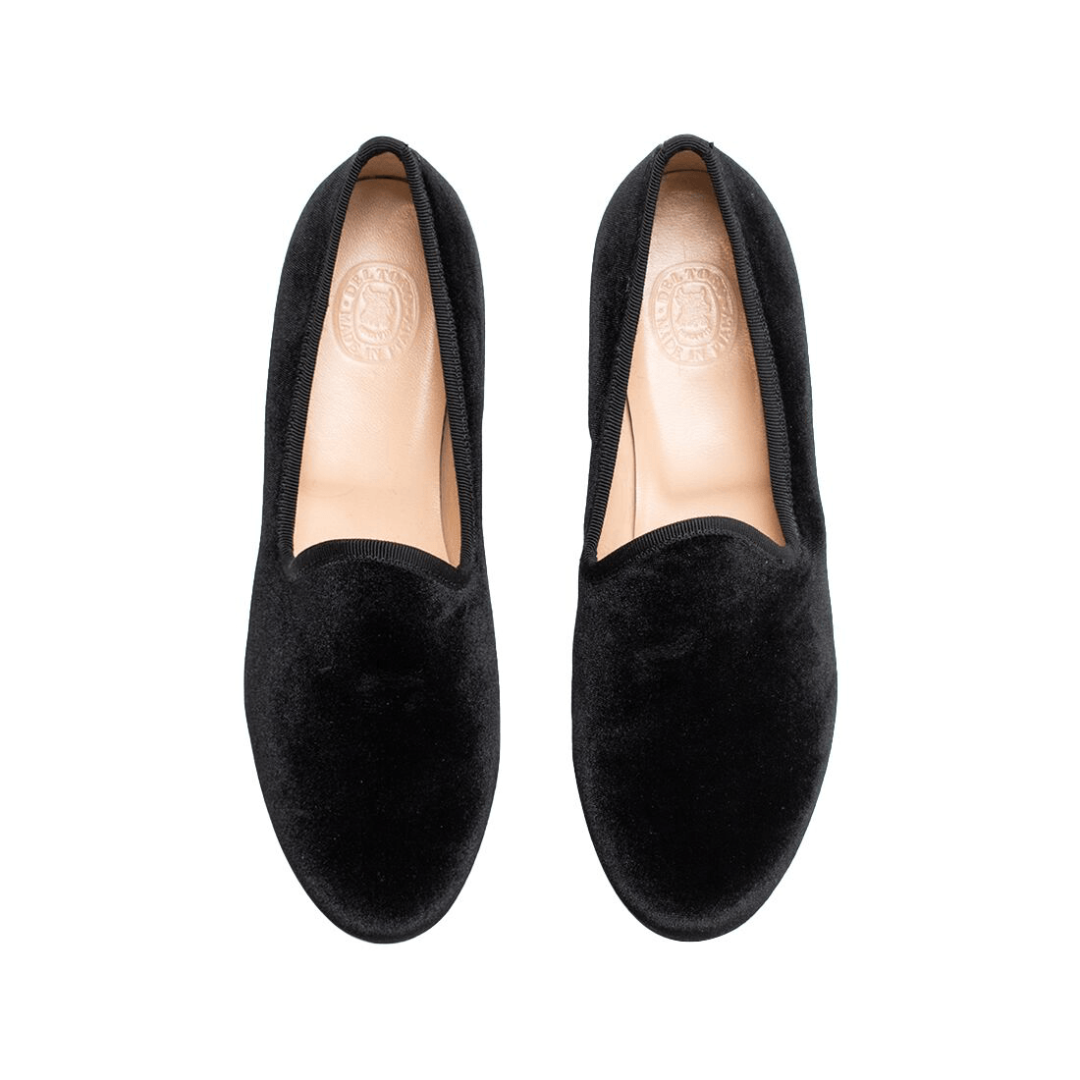 Women's Black Velvet Slipper II