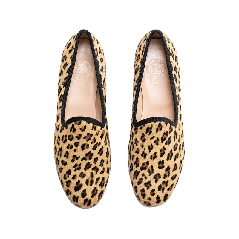 Women’s Pony Hair Leopard Slipper II – Del Toro Shoes