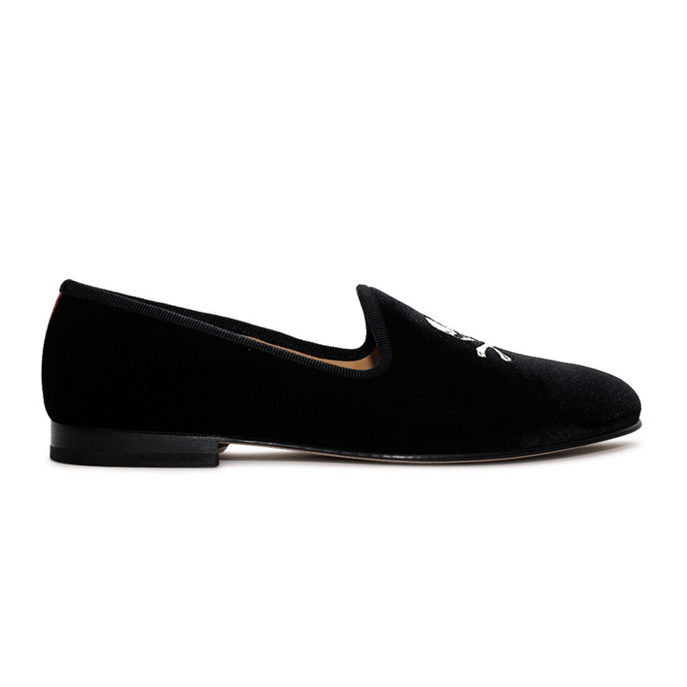 Black velvet shoes hot sale mens