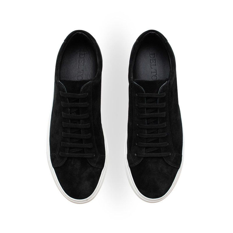 Women's Black Suede Sardegna Sneaker II – Del Toro Shoes