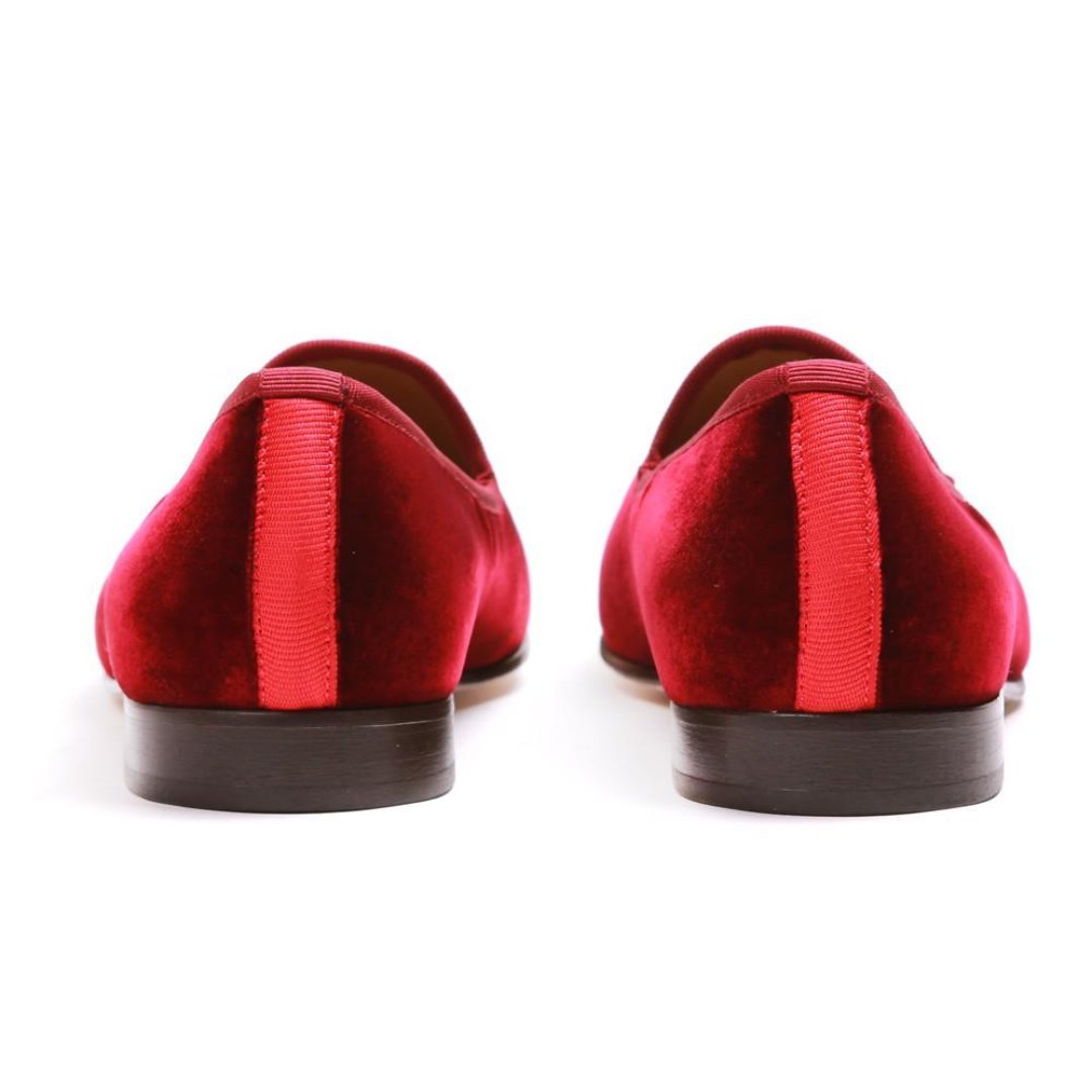 Men's Merlot Velvet Slipper