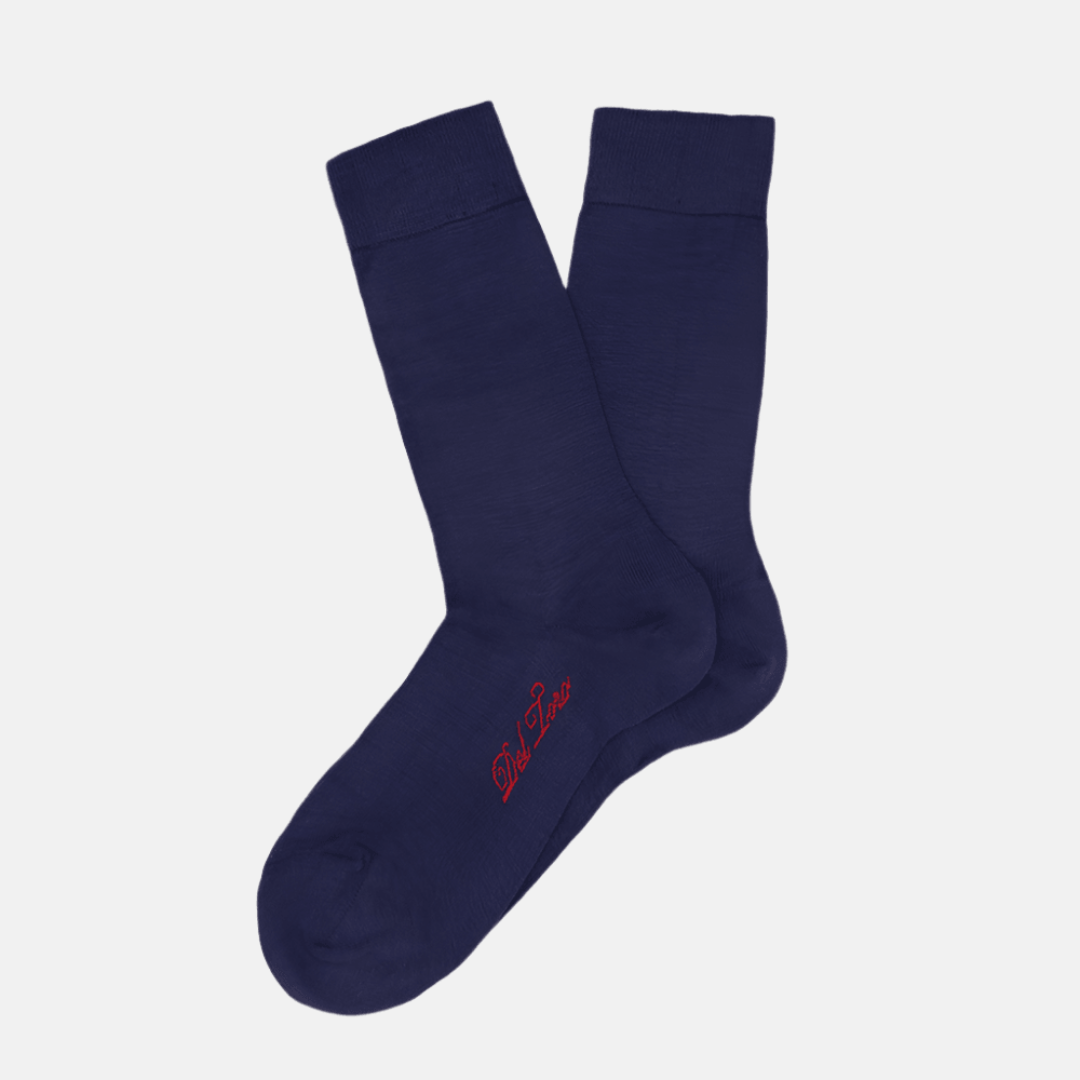 Navy Bamboo Dress Sock