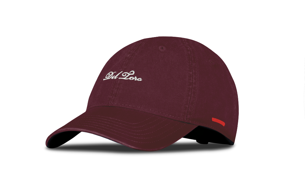 Maroon Embroidered Logo Dad Hat
