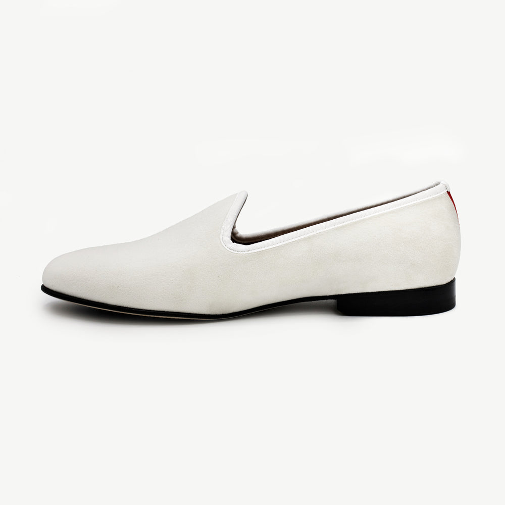 Men's Cream Velvet Slipper II – Del Toro Shoes