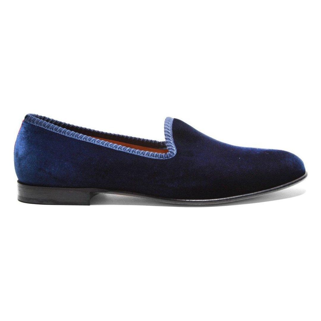 Women's Slippers - Women's Navy Velvet Slipper