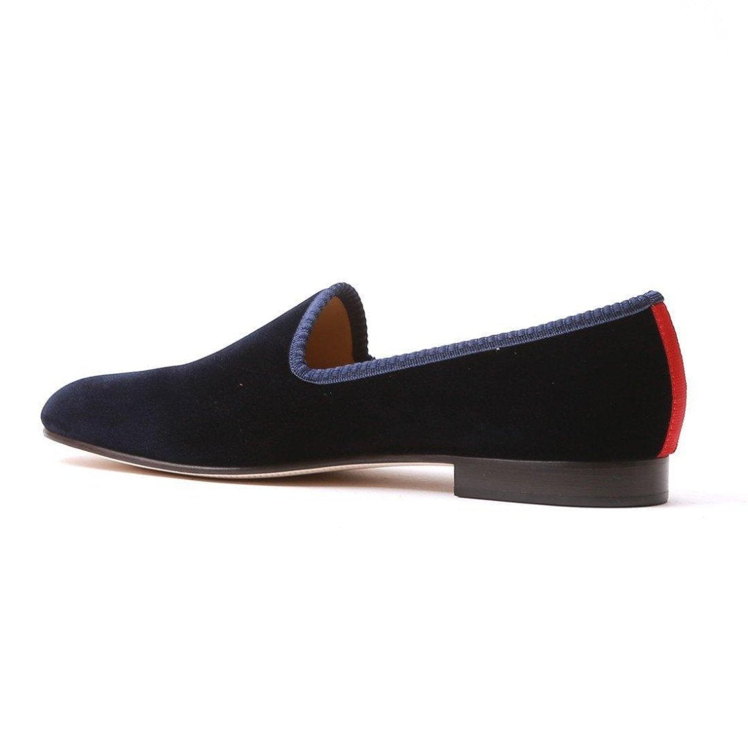 Women's Slippers - Women's Navy Velvet Slipper